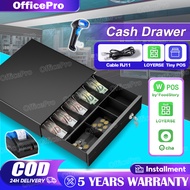 Cash Box With Lock Money Box Cashier Machine With System Cash Drawer 5 Bill 6 Coin