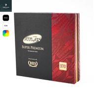 ATLAS Super Premium Gold Silver 970 975 Sarong with Elegant and Modern Jacquard Songket Motif