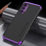 สำหรับ OPPO Reno 4 / Reno4 Pro / Reno4 SE หรูหราบางเฉียบแฟชั่นโลหะอลูมิเนียมกรณีโทรศัพท์มือถือปกหลัง (Black &amp; Silver)