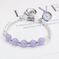 Jam Tangan Gelang Wanita Perhiasan Mutiara Model Terbaru Fashion Style Cantik Elegan Indah