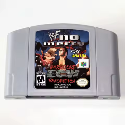 64 Bit 2 IN 1 Games ** ECW House Party Beta v5 Wrestling & WWF No Mercy Plus v2.1/V3.0 ( English USA