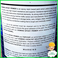 ♟ Epoxy Primer Gray High Impact Resistance 1 Gallon SET  Tough 4 Liters SET Domino Unitek USA Weber