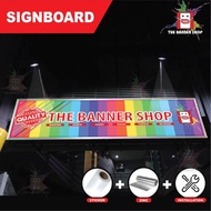 SIGNBOARD LIGHTBOARD 3D LED SIGNBOARD KEDAI SHOPLOT CUSTOM MADE 4FT X 20FT SHOPLOT SIGNBOARD