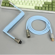 Mechanical Keyboard USB Type C Fast Charge Coiled Cable Aviator Cable