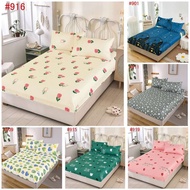 JS 1pc Single Size Printed Canadian Cotton Solo Bedsheet Only Fully Garterized (36x80x8Cm)