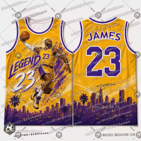 New 2026 LeBron James 23 Basketball Tank Top Sleeveless Jersey Fan Shirt Breathable Sportswear Casua