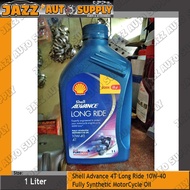 Shell Advance 4T Long Ride 10W-40 Fully Synthetic MotorCycle Oil 1Liter