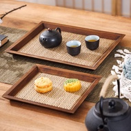 Square Rattan Woven Tray Use At Home And Restaurant There Are 5 Sizes To Choose From For Snacks Frui