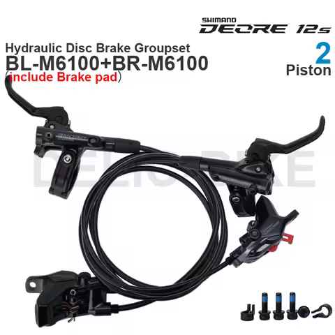 SHIMANO DEORE M6100 Hydraulic Disc Brake Groupset with M6100 Brake Lever and BR-M6100 Brake Caliper 