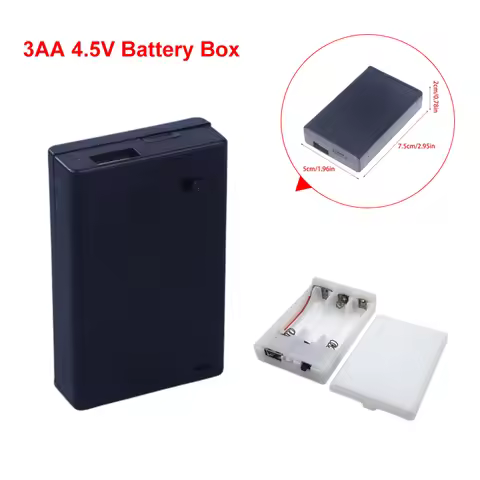 3AA 4.5V Battery Box AA Battery Case AA Battery Holder With Switch AA Box 4.5V With Line Or With USB