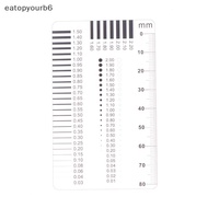 eatopyourb6] Measuring Pass Badge Gauge Stain Card Point Gauge Wire Gauge Transparent Film Ruler Wel