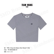 Team Wang เสื้อยืดคอกลม รุ่น TWD x Chung Asia Bodycon Short-Sleeved T-Shirt Code: TW-SK24A002 GY
