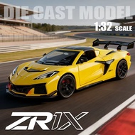 1:32 Scale Corvette C8ZR1X Alloy Car Model Diecast Car Sound Light Car Lovers Collection Kids Birthd