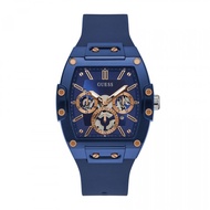 Authentic Guess Men Phoenix Blue Dial Silicon Watch GW0203G7 Jam Tangan Lelaki