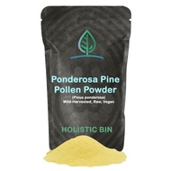 Holistic Bin Organic Pine Pollen Powder Pharmaceutical Grade, Wild Harvested, Golden Canadian Pine P