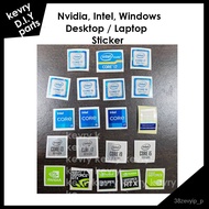 Intel Core i7, i7 11th Gen, i9 10th Gen AMD Windows Nvidia Laptop Desktop Label CPU Sticker YlLx