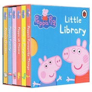 English 0-3 Years Old Children Picture Book Peppa Little Library 6 Volumes Palm Book 12.8L
