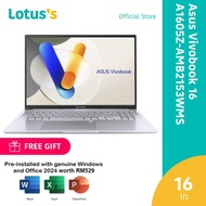 Asus Vivobook 16 A1605Z-AMB2153WMS 16'' WUXGA Laptop Silver (i5-12500H,16GB,512GB,W11,H&S+M365)