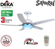 SPECIAL OFFER DEKA CEILING FAN 56" 5 BLADES WITH LED LIGHT Q9N WHITE