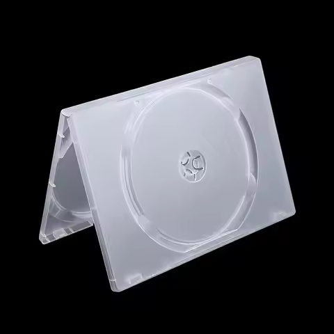 Portable Plastic Clear for 3 Disc Storage DVD Case Disc Holders Movie Box CD Bags