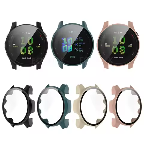 Case For Garmin Forerunner 255 255S 955 Screen Protector Watch Cover With Tempered Glass For Forerun
