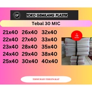10 PACK (THICK) HEIGHT X40 OPP Plastic Clothes Plastic Clothes/ Garment Plastic/ Bread Plastic/ 21x4