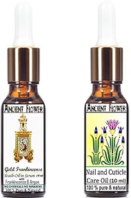 Ancient Flower - Gold Frankincense - Youth Oil Serum (With Frankincense and Argan) and Nail and Cuticle Care Oil (20 Ml)