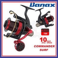 10kg Maxdrag Banax Commander Surf 5000C Fishing Reel Surf Reel Pantai Spinning Fishing Reel