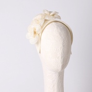 FS Headdress Sinamay Fascinators Elegant Derby Cap Flowers Luxury Woman Hat Wedding Ceremony Cocktai