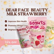 Dear Face Collagen Drink Beauty Milk strawberry cantaloupe