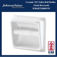 Johnson Suisse M3 Ceramic Semi Recessed Toilet Roll Holder (WBSRTE000WW) | Bathroom Accessories