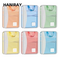 HANIRAY Mesh Zipper Pouch, 5-Layer L-Type Opening Subject Bag, Delicate Subject Classification Porta