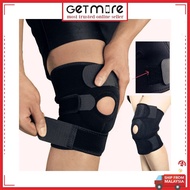 Adjustable 4 Spring Knee Support Protect Guard Sport Lutut Laras Sokongan Melindungi Guard Sukan Lutut Kaki Sokongan