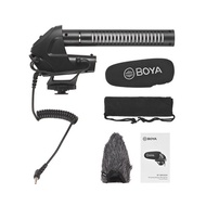 BOYA BY-BM3031 On-camera Shotgun Condenser Microphone Mic Supercardioid 3-level Gain Control Low-cut