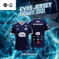 JERSEY KAOS BAJU GAMING EVOS ESPORTS 2021 ukuran dewasa MURAH