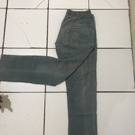 Korduroi Loose Pants Warna Wash Blue Unisex (Preloved)