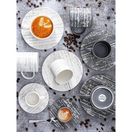 Luzerne陸升日式純色簡約亞光現代高品質高顏值新骨瓷咖啡杯/碟
