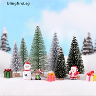 [blingfirst] 3Pcs/Set Pine  Christmas Tree Craft Fairy Garden Miniature Terrarium Decor [SG]