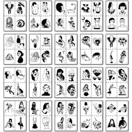 [Part A1] Temporarry Tattoo Waterproof Temporary Tattoo Temporari 7x5cm Korea Unisex Tumblr