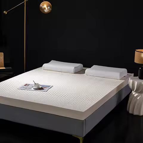 150x200 cm 95% Talalay Latex Mattress Topper 7.5cm 75D Medium Flat Ventilated Breathable