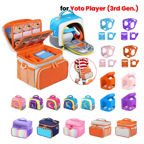 Carrying Case for Yoto Player (3rd Gen.) Travel Storage Bag with Shoulder Strap Travel Case Organize