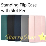 Samsung Tab S9 FE+ / S9 FE+ 5G / X610 / X616B Smart Case + Slot Pen Standing Flip Cover Casing