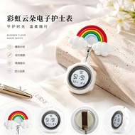 Rainbow Cloud Silicone Electronic Nurse Watch Stre Rainbow Cloud Silicone Electronic Nurse Watch Str