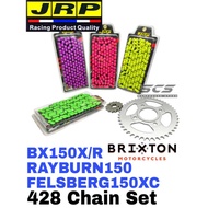 JRP Sprocket Set Brixton BX150X/R RAYBUN150 FELSBERG150XC JRP O-Ring CLIP Gold Chain 14-46 Rantai 42