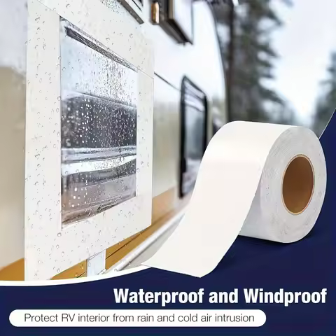1 Roll RV Roof Tape Waterproof for RV Repair, Window, Boat Sealing, Truck And Trailer Roof Sealant R