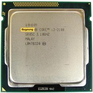 【現貨】Core i3 2100 處理器 3.1GHz 3MB 緩存雙核插槽 1155 檯式機 CPU