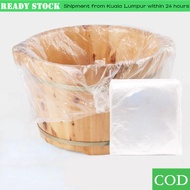 POPU 90PCS Bath Basin Bags, 55*65cm Plastic Disposable Foot Tub Liners, Environmentally Thicken Foot