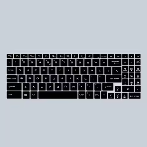 Silicone Laptop Keyboard Cover Skin For MSI Cyborg 15 AI A1V A12U A13V / MSI Stealth 16 Studio A13VF
