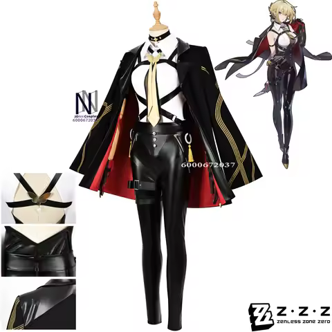 Game Zenless Zone Zero Evelyn Chevalier Cosplay Costume Full Set Leather Pants Anime Clothes Role Pl