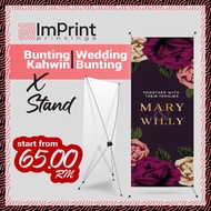 X-stand kahwin / wedding bunting / kahwin bunting